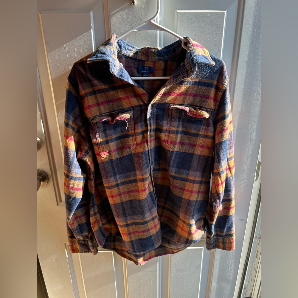 George XL Plaid Button Down